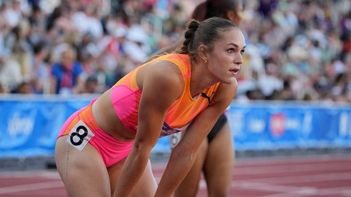 Track and field star Abby Steiner