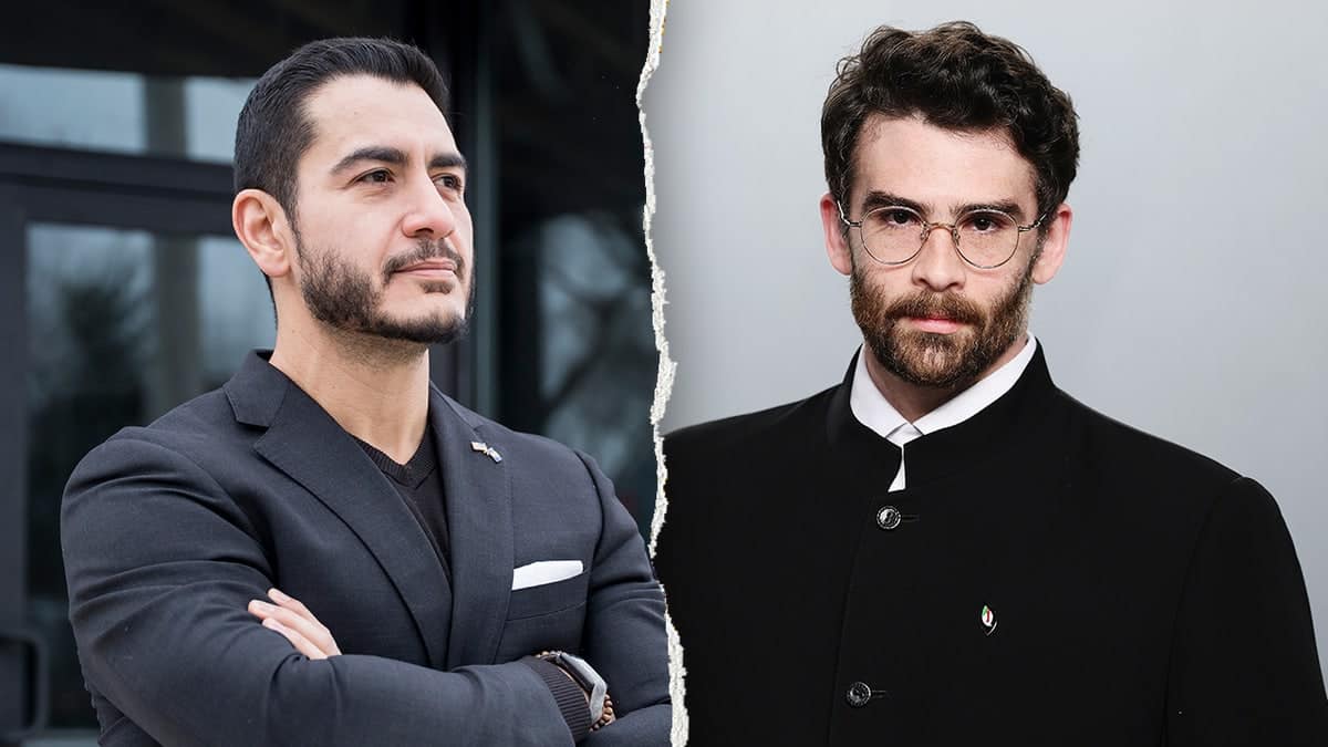 Abdul El Sayed and Hasan Piker standing side by side