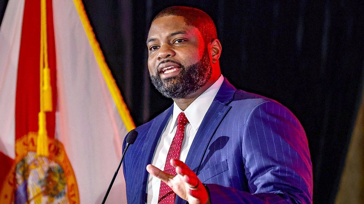 Rep. Byron Donalds speaking at CPAC Latino event in Hollywood, Florida