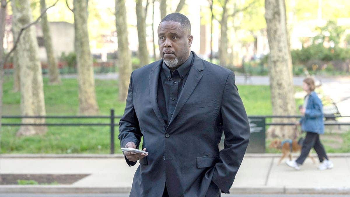 Former NBA player Damon Jones arriving at Brooklyn federal court in New York