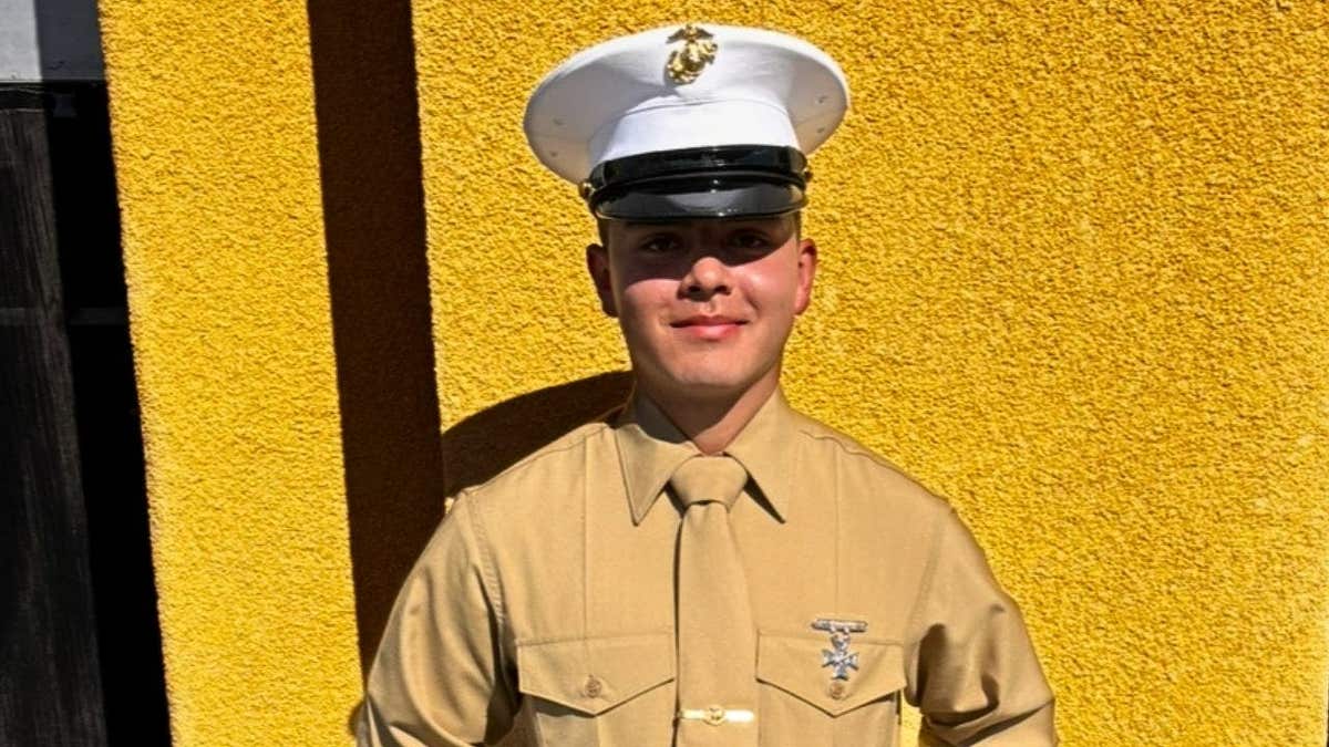 U.S. Marine Lance Cpl. Daniel Montano in uniform