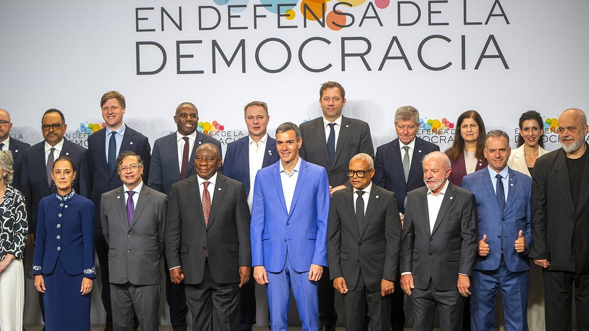 Defense of Democracy conference in Barcelona, Spain.