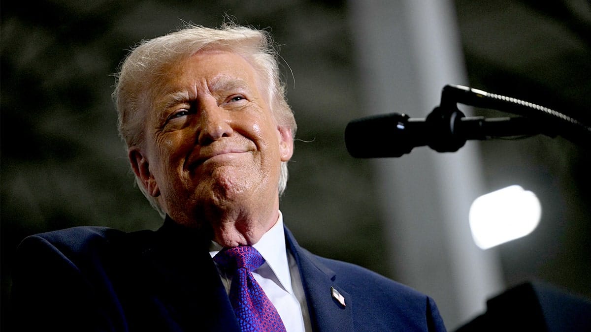 Donald Trump smiling