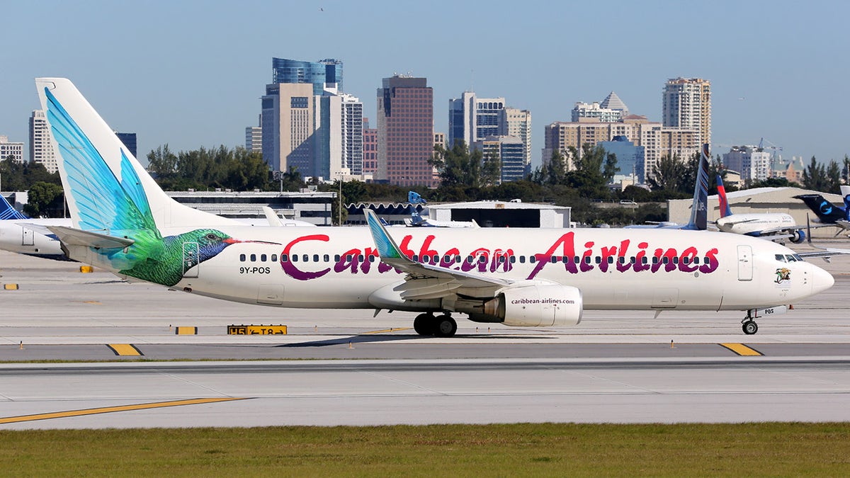 Caribbean Airlines Boeing 737-800 taxiing.