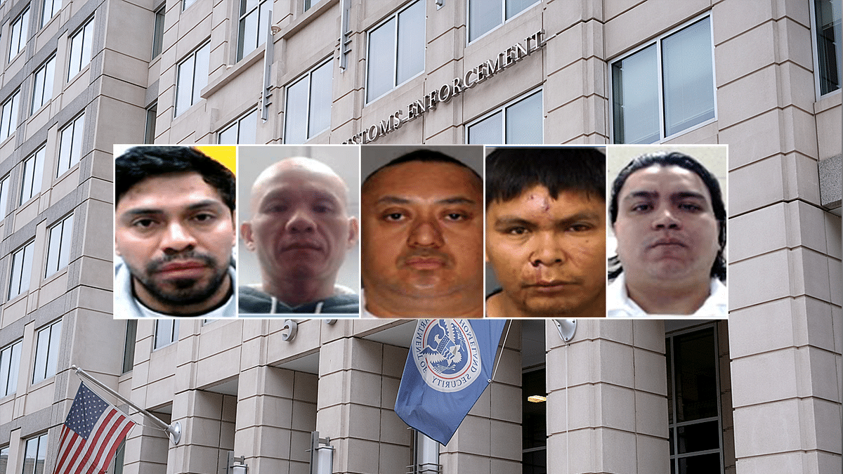 Migrants arrested by ICE