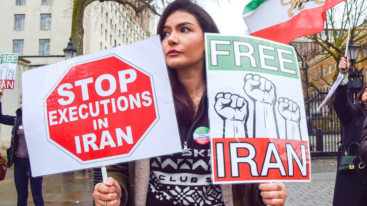 UK protest against executions in Iran