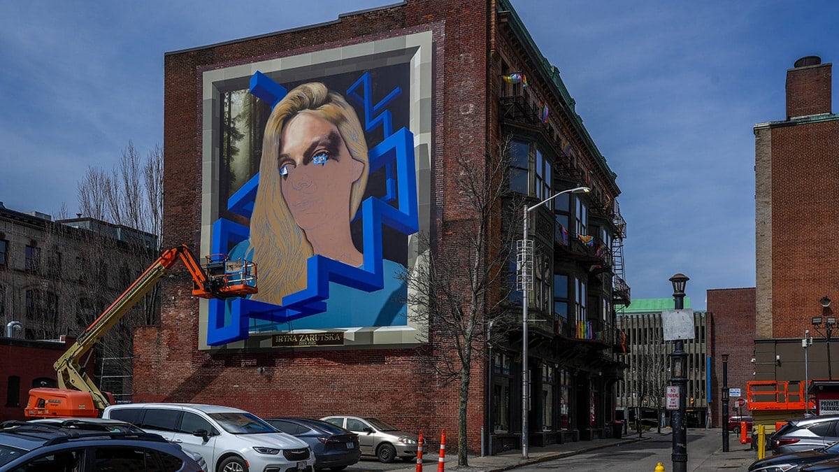 Iryna Zarutzka mural providence