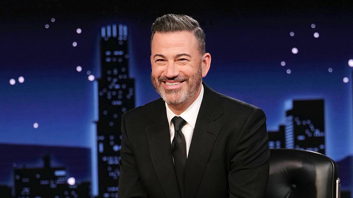 Jimmy Kimmel hosting Jimmy Kimmel Live in a television studio