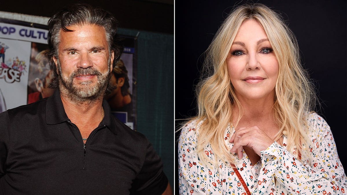 Lorenzo Lamas next to Heather Locklear