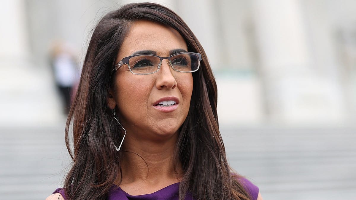 Rep. Lauren Boebert walking outside the U.S. Capitol in Washington, D.C.