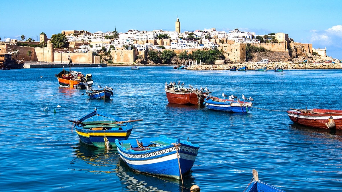 View of Morocco, boats