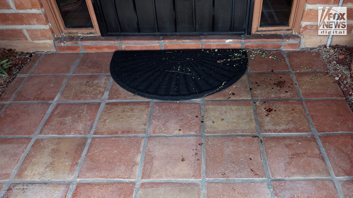 Blood drops on the front porch of Nancy Guthrie's home in Tucson