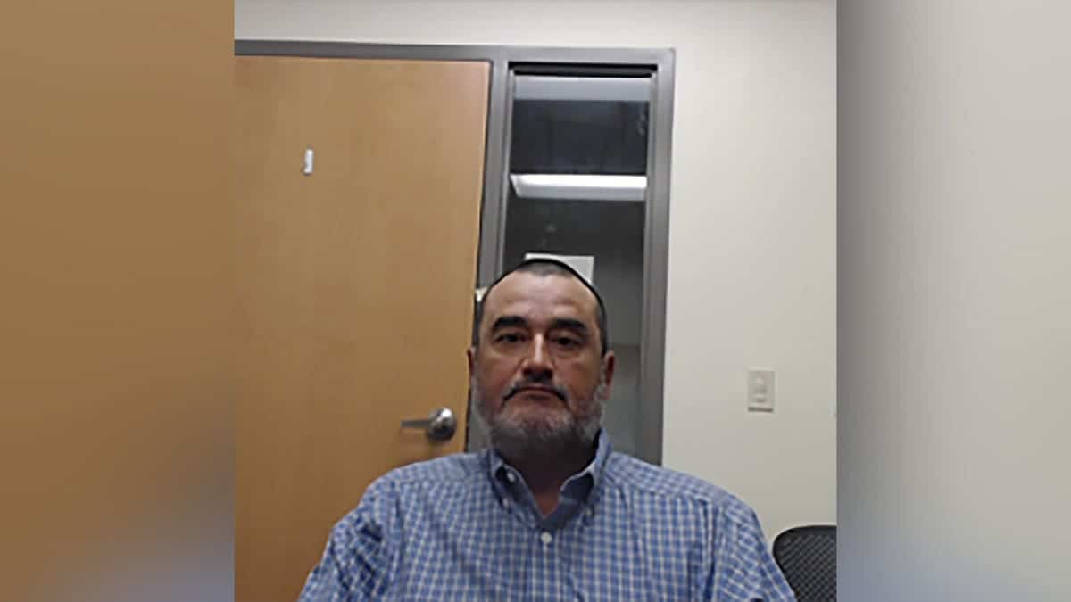 Jose Ceballos-Armendariz appears in an image provided by DHS following his conviction in a voter fraud case.