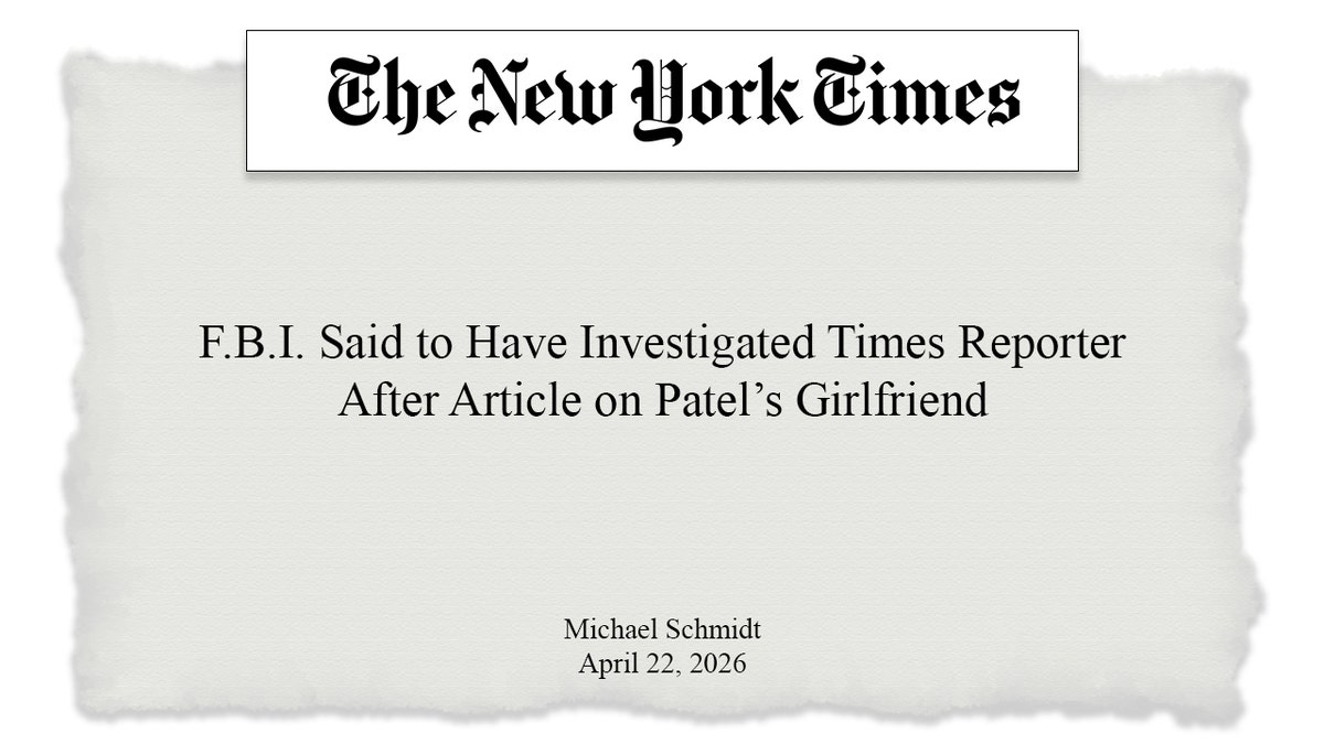 New York Times Patel headline