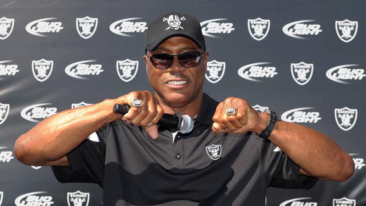 Rod Martin standing at Oakland-Alameda County Coliseum during a game.