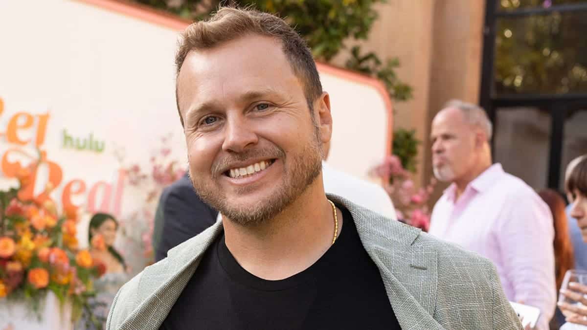 Spencer Pratt smiling at Hulu's Get Real House event in Los Angeles