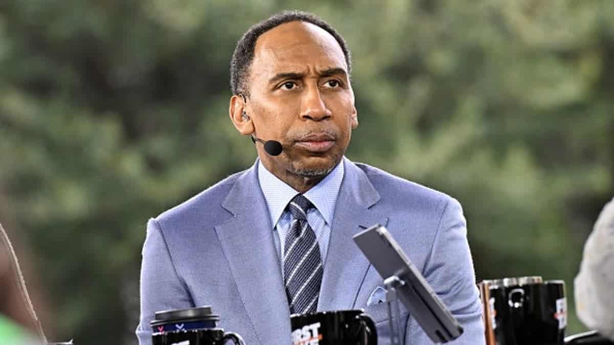 Journalist Stephen A. Smith attending ESPN First Take at Clark Atlanta University