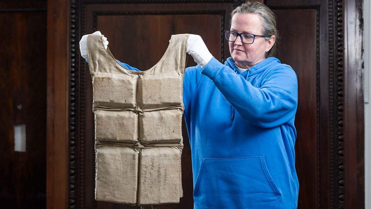 Lifejacket used by Titanic survivor Laura Mabel Francatelli displayed at auction