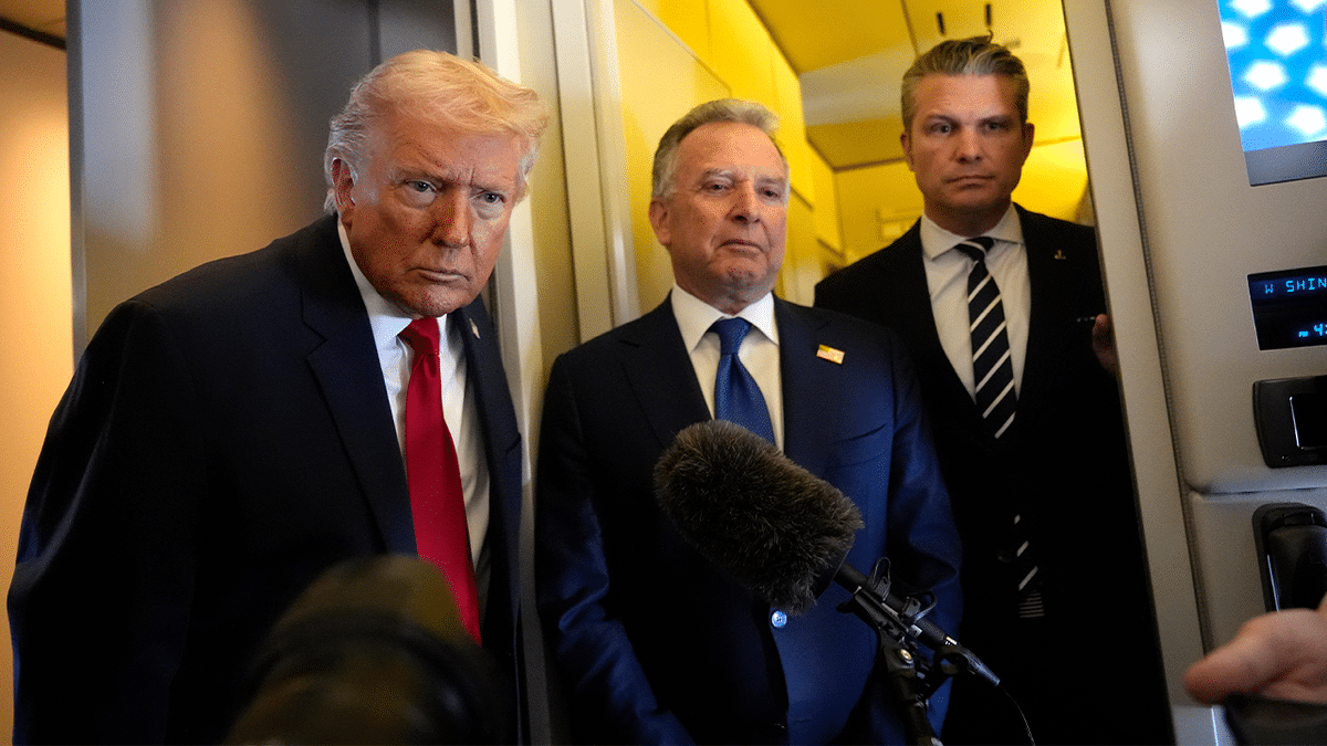 Trump on Air Force One