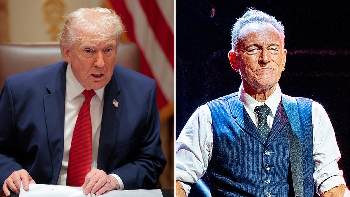 Split of Trump and Springsteen