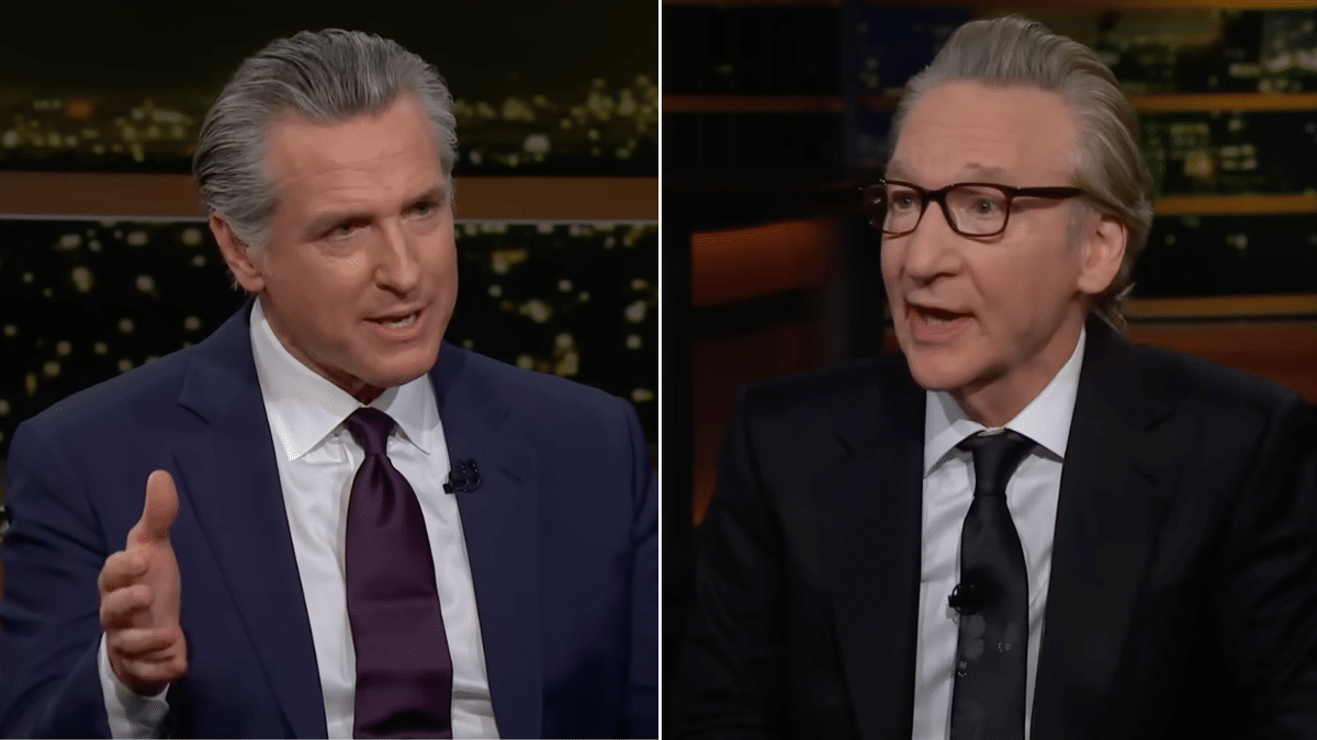 bill maher and gavin newsom