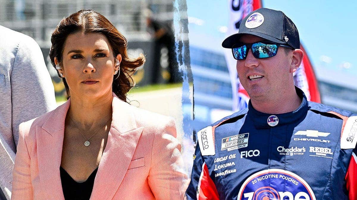 Danica Patrick and Kyle Busch