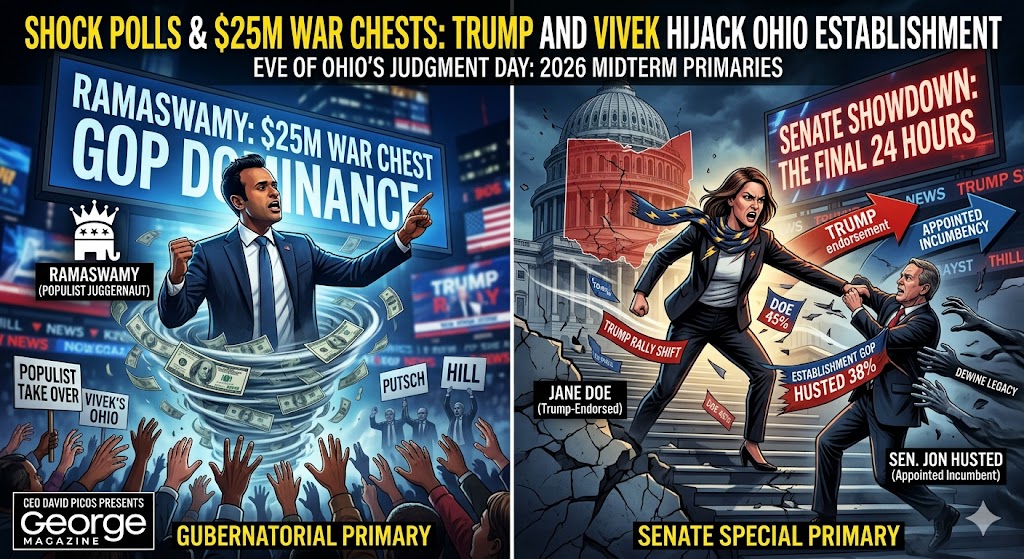 SHOCK POLLS & $25M WAR CHESTS: TRUMP AND VIVEK HIJACK OHIO ESTABLISHMENT ON EVE OF ELECTION