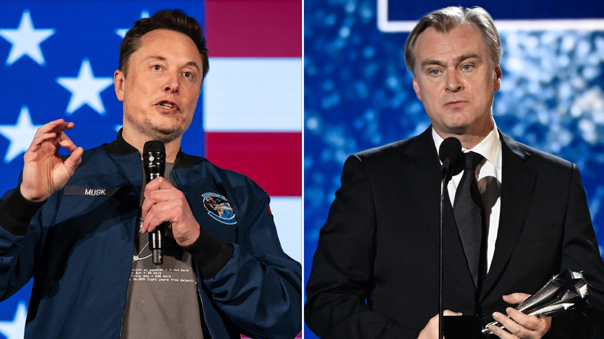 photos featuring Musk and Nolan