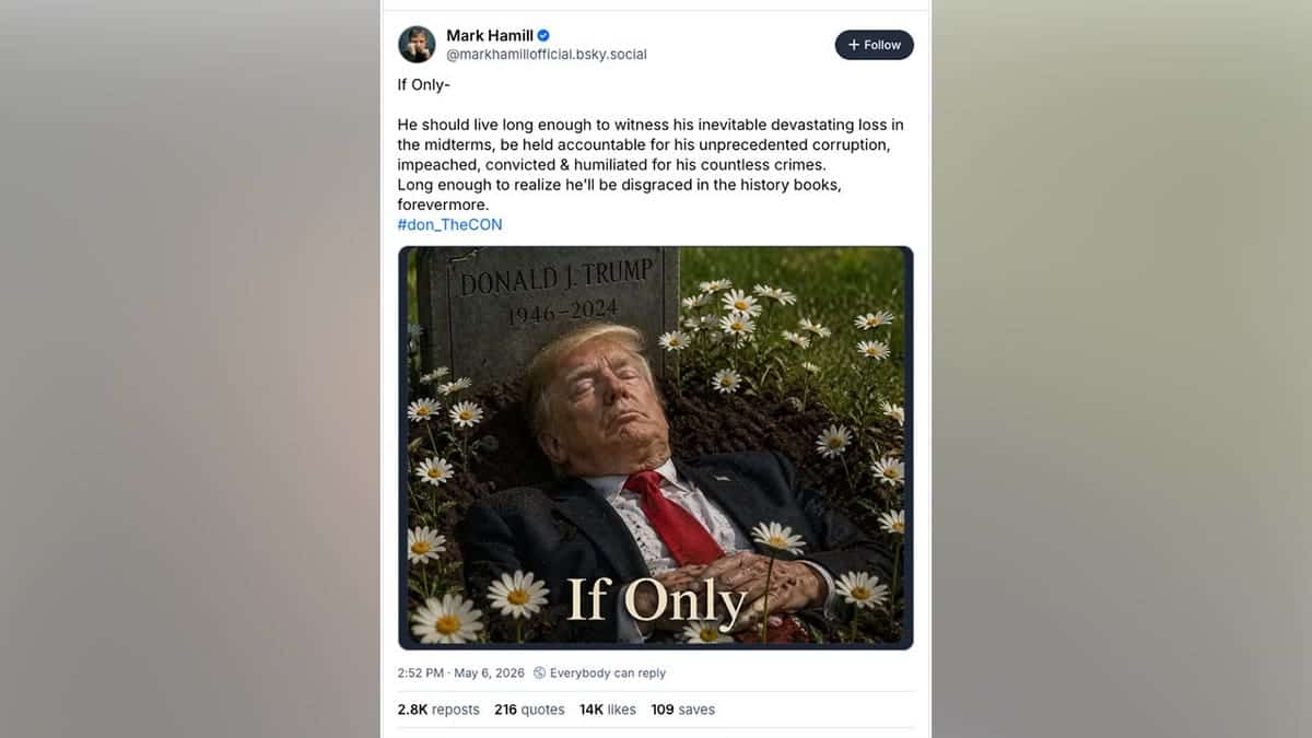 Mark Hamill post to Bluesky