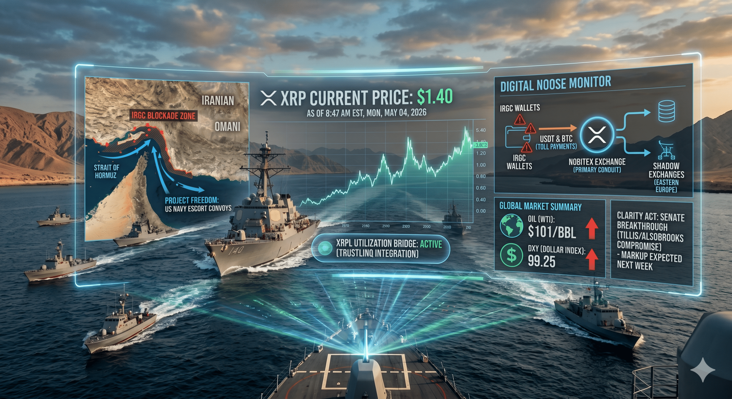 Official integration of Ripple Payments into TrustLinq! XRP Sits $1.40 as U.S. Warships Move to Break IRGC Crypto Toll Blockade!