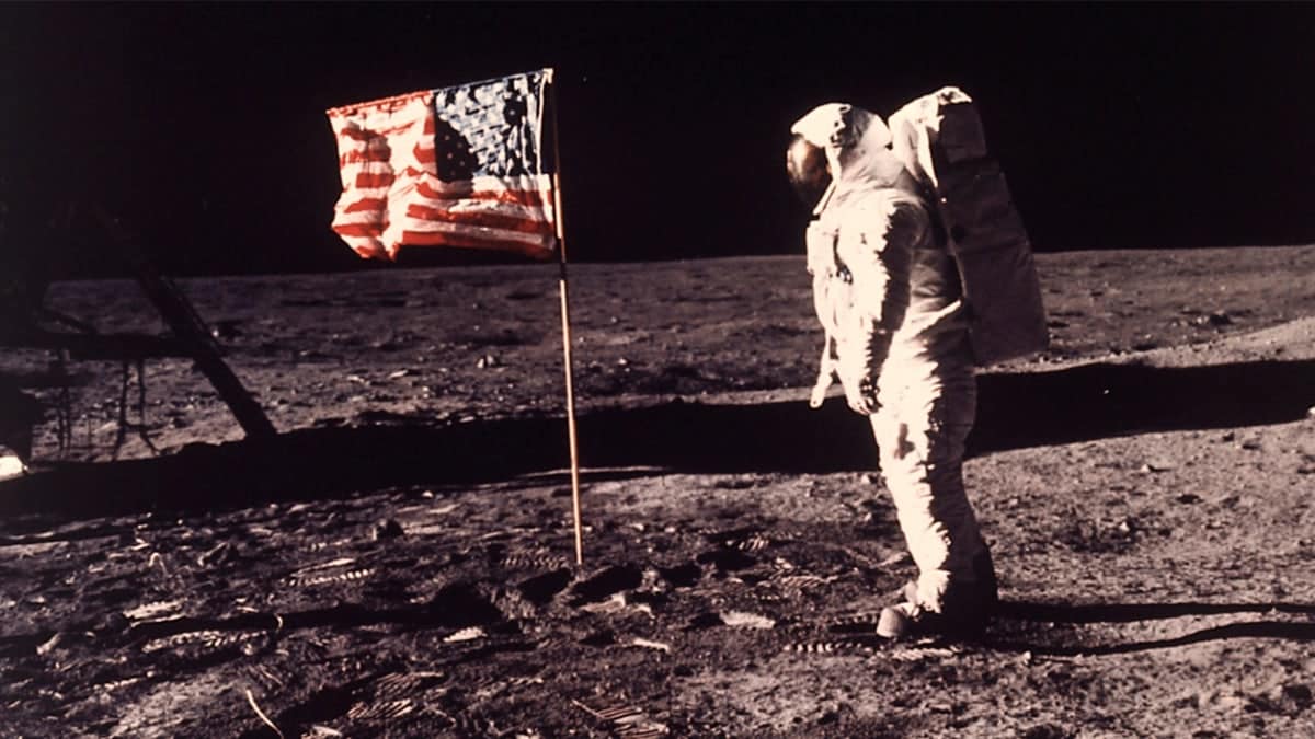 Apollo moon landing.