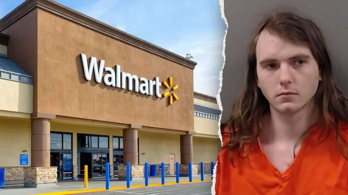 Split image of Aaron Bynum and Walmart location
