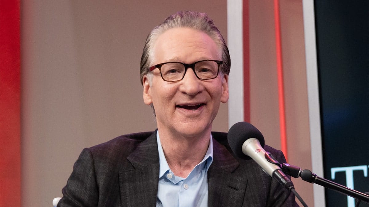 Bill Maher speaking at SiriusXM Studios in New York City