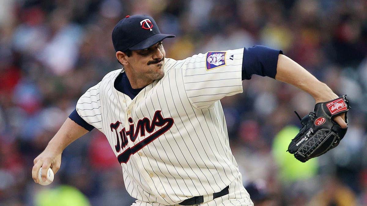 Minnesota Twins pitcher Carl Pavano pitching at Target Field in Minneapolis