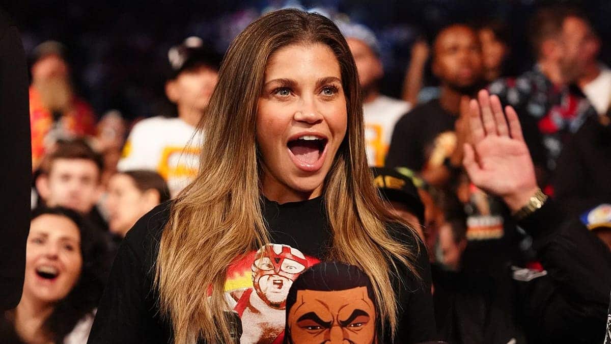 Danielle Fishel attending Survivor Series event at Petco Park in San Diego