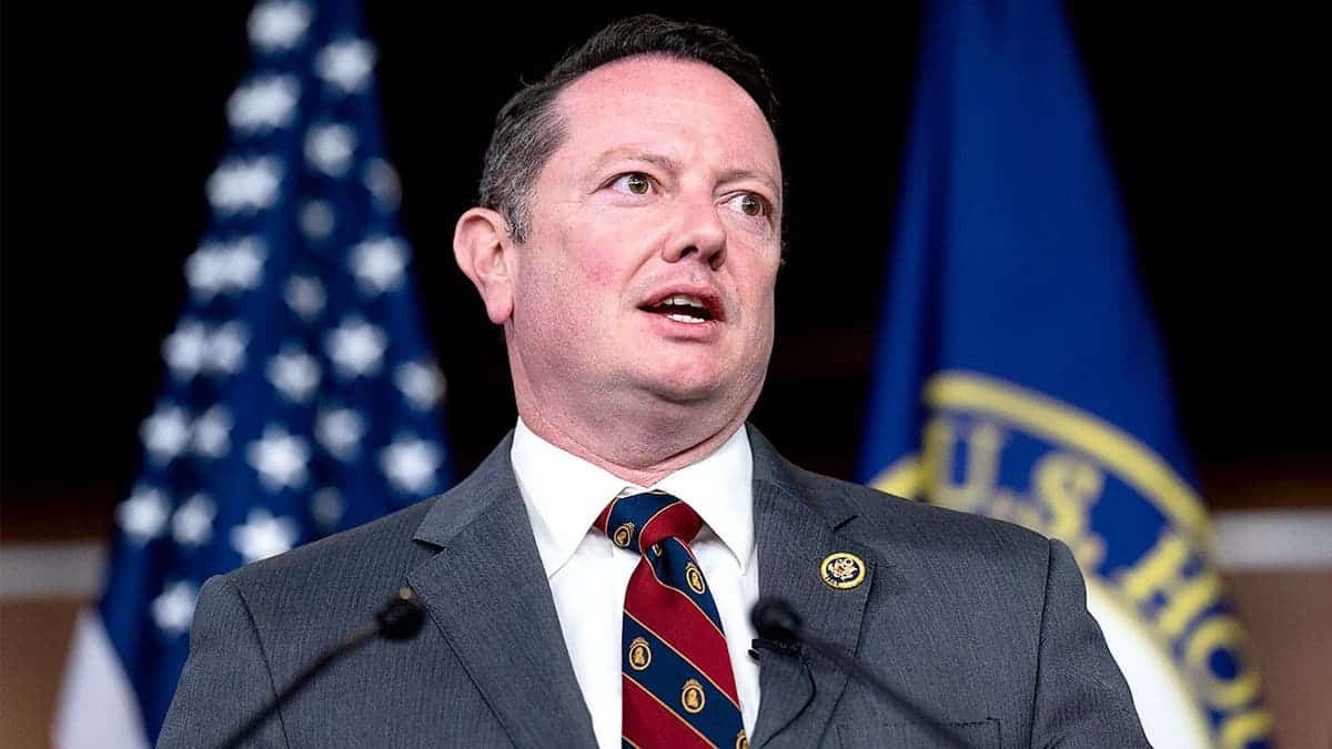 Rep. Eric Burlison speaks at Republican Study Committee budget news conference.
