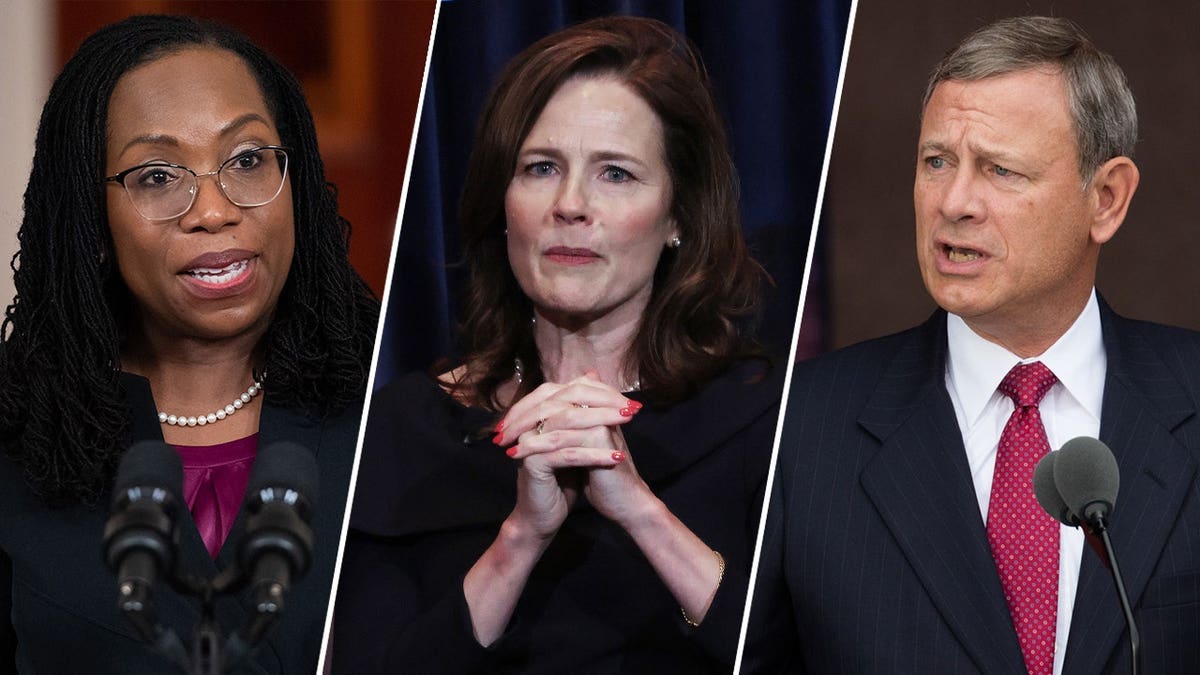 john roberts, ketanji brown jackson, amy coney barrett