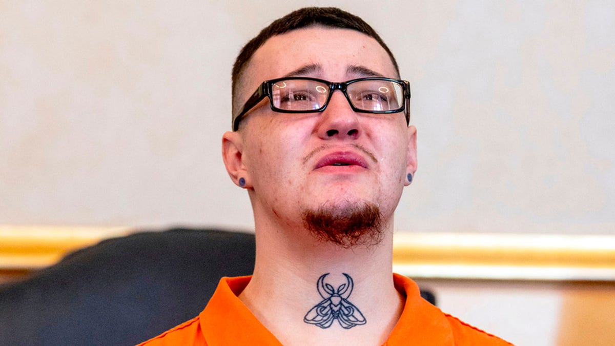 James Shirah standing in court during sentencing hearing in Flint Michigan