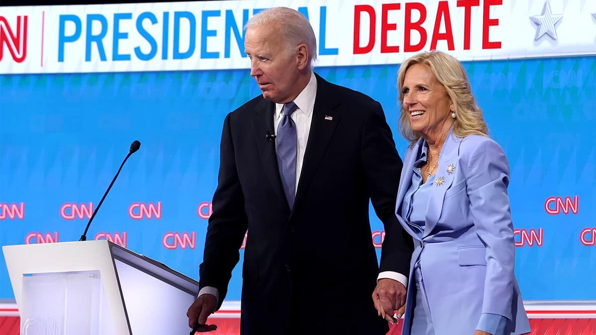 Joe Biden, Jill Biden at CNN debate