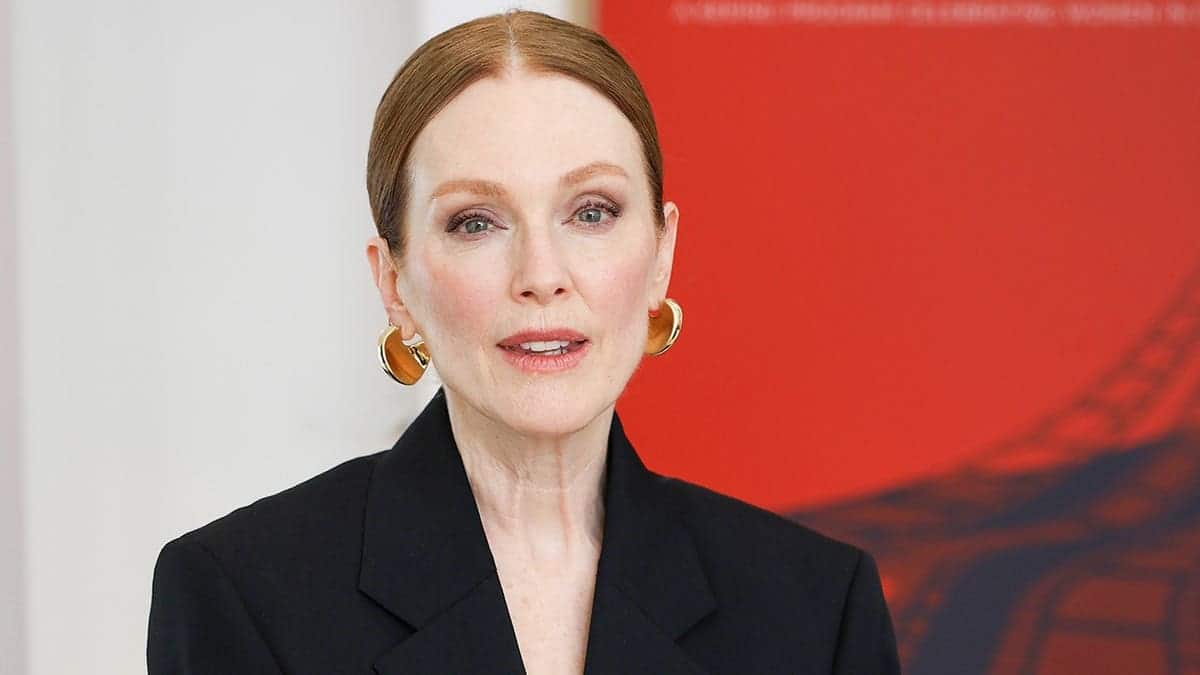 Julianne Moore at the Women In Motion talk at the Cannes Film Festival in May 2026.