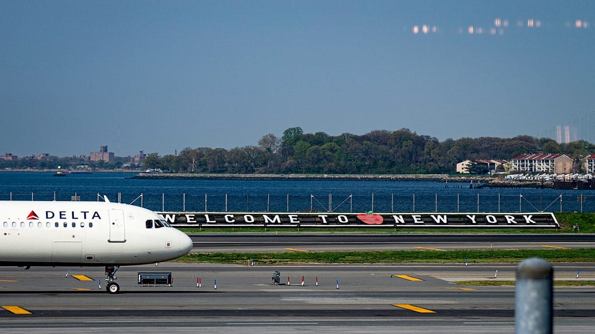 LaGuardia Airport exterior shot.