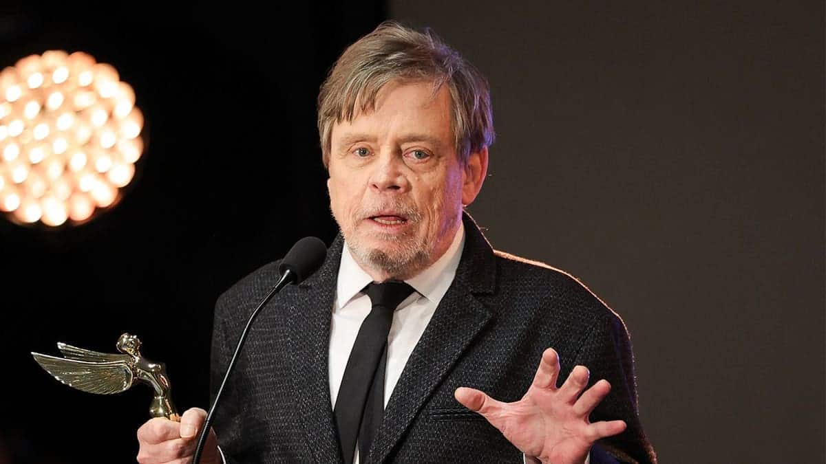 Mark Hamill standing at the 2026 Astra Film Awards in Los Angeles