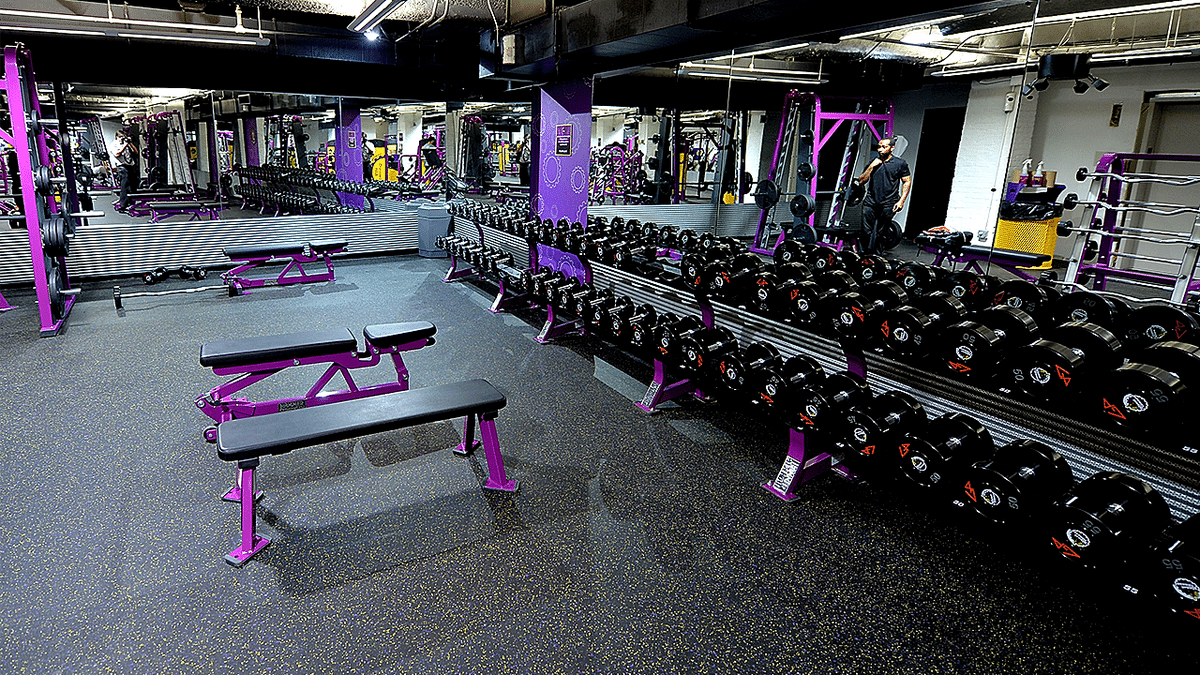 Planet Fitness weight area