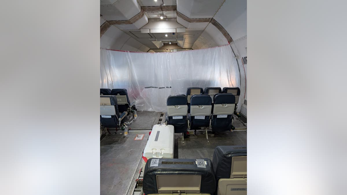 Plastic sheeting helping to quarantine patients
