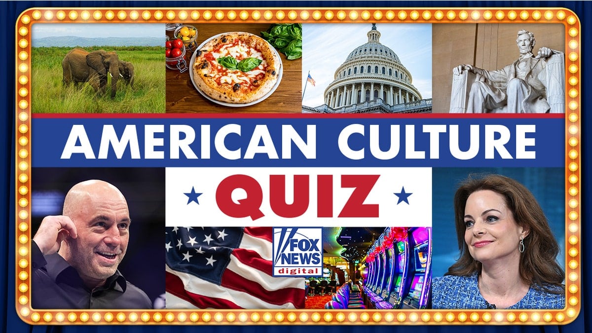 American Culture Quiz, with variety of images displayed in grid