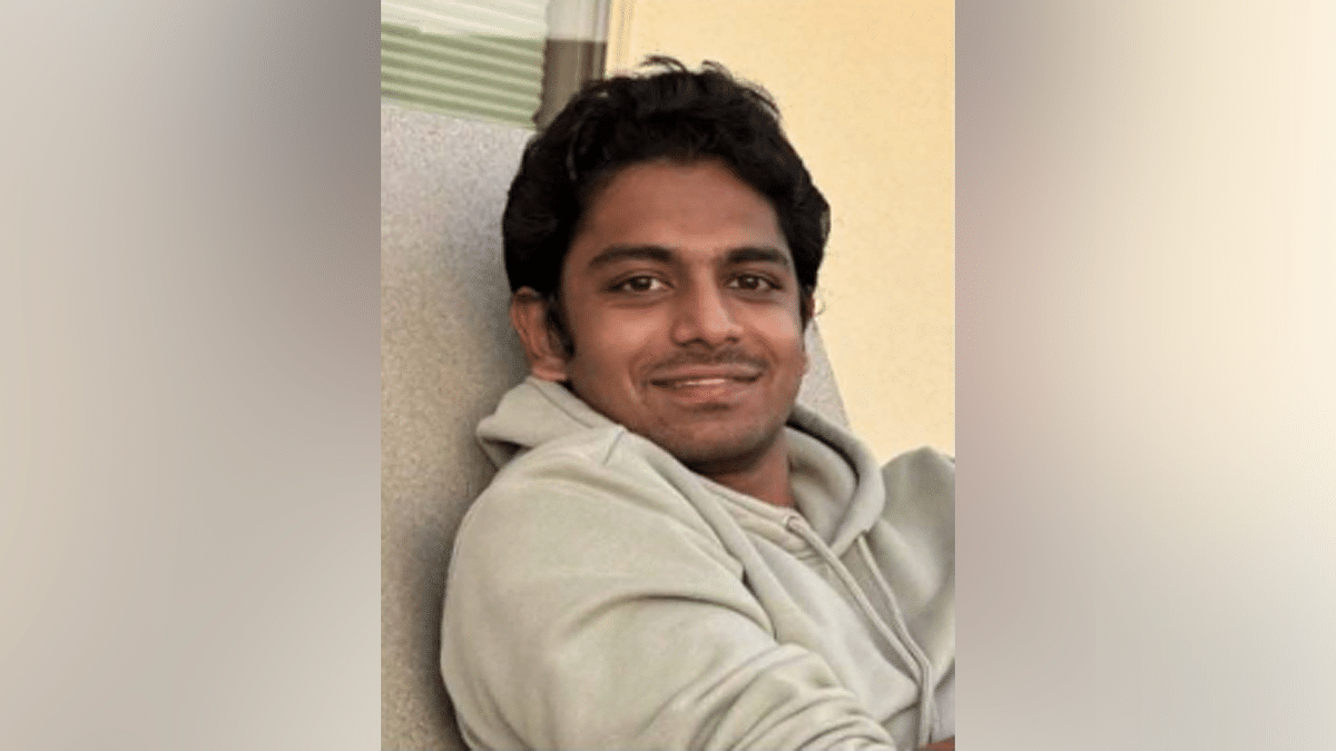 Close-up of Sandarsh Krishna, 26, Arizona State University student missing after Grand Canyon trip