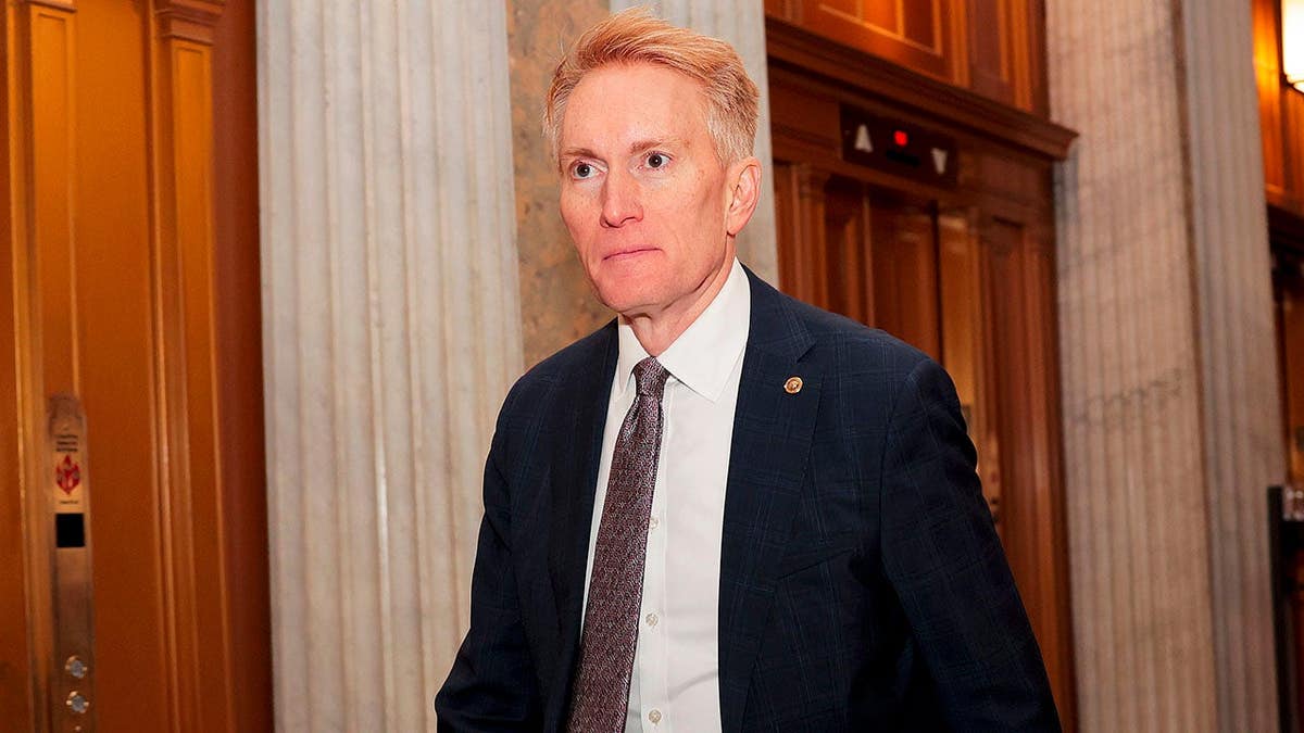 Sen. James Lankford walking through the Capitol in Washington, D.C.