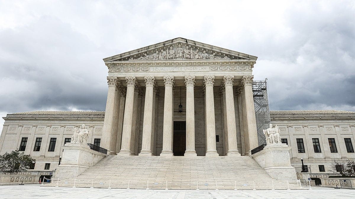 The facade of the U.S. Supreme Court building in Washington, D.C.