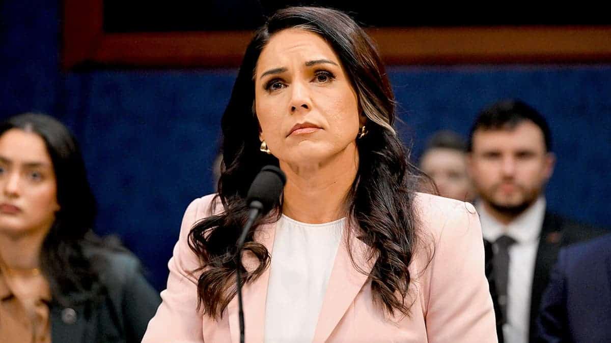 Tulsi Gabbard testifies during House Intelligence Committee hearing.