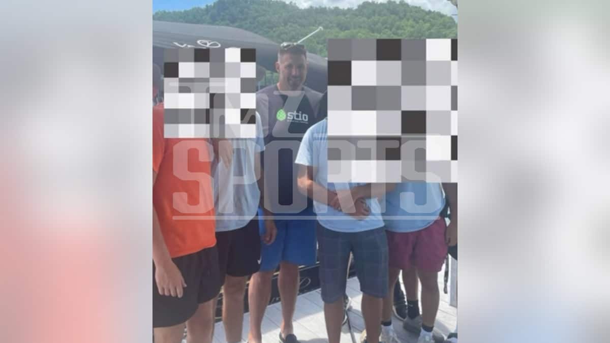 Mike Vrabel seen on a boating trip in 2021